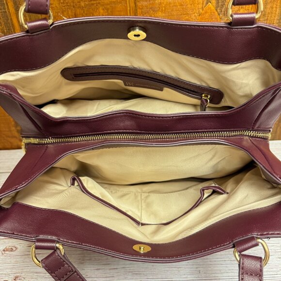 I.N.C. INTERNATIONAL CONCEPTS Trippii Extra-Large Tote – Red Plum - Picture 4 of 6